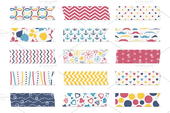 15 Washi Tape Strips
