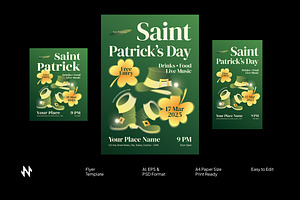 St Patricks Day Flyer, a Flyer Template by Neermana