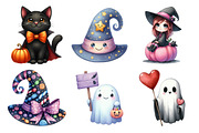 Cute Halloween Clipart, an Illustration by Daily.Designs (Thumbnail 4 of 5)