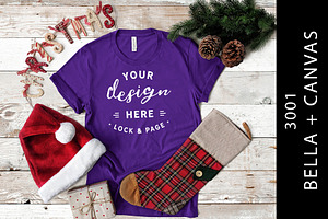 Team Purple Festive T Shirt Mockup