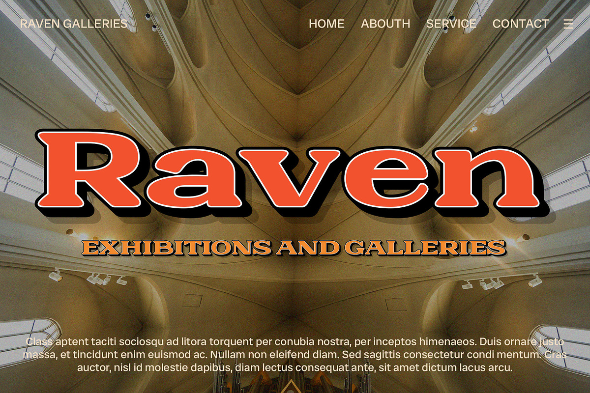 Galeno Rounded 3D, a Serif Font by Craft Supply Co. (Photo 7 of 7)