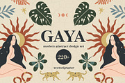 ☽GAYA☾ modern abstract design set, an Animal Illustration by Beauty Drops (Thumbnail 1 of 9)