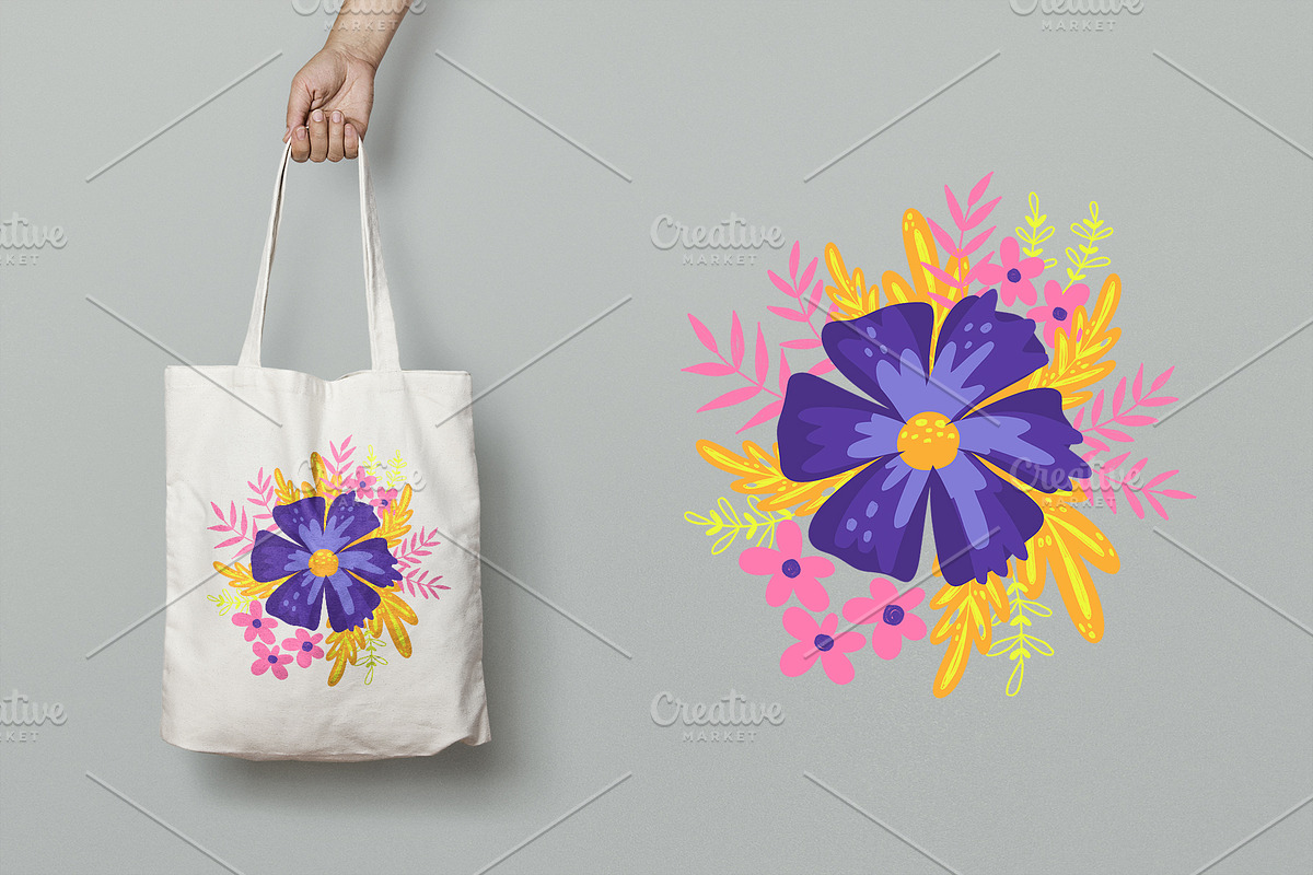 Flower mood seamless pattern, a Pattern Graphic by palllna (Photo 7 of 7)
