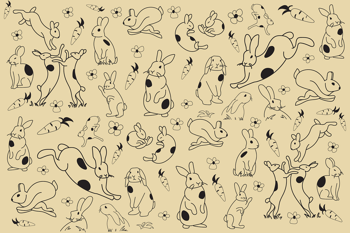 Rabbits Mascot - Vector, an Animal Illustration by By_Pedram (Photo 5 of 7)