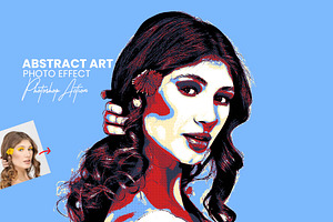 Abstract Art Photoshop Action, an Action Add-On by Photoshop Action