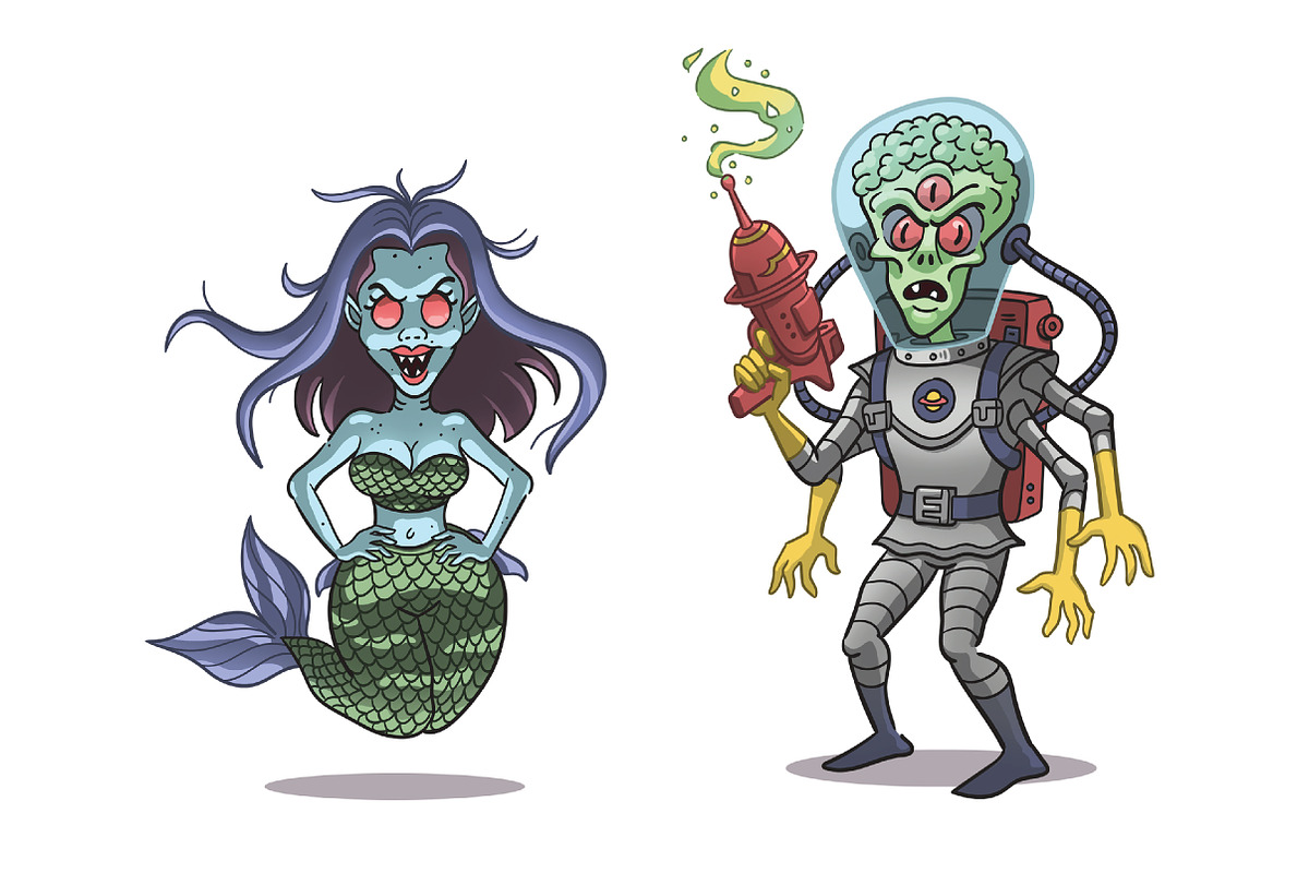 Monster Bundle, an Illustration by Cartoon Shop (Photo 9 of 16)