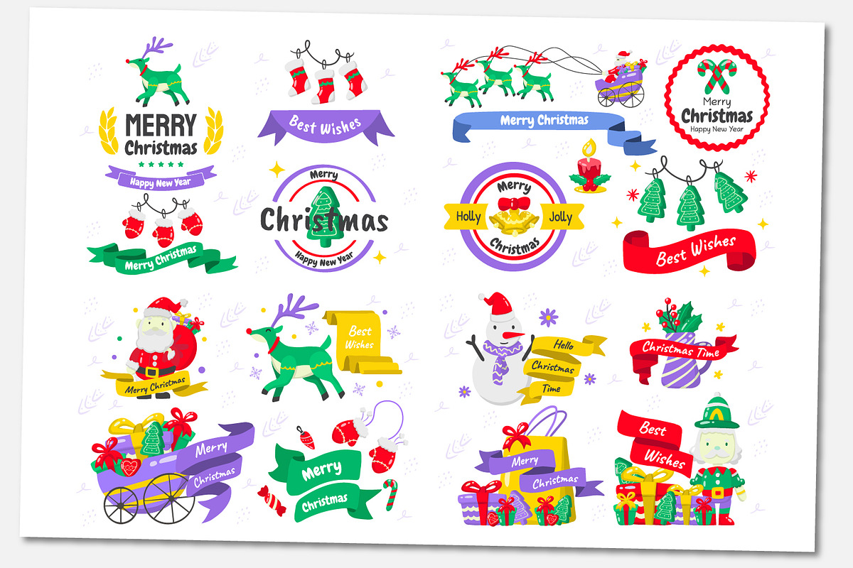 187 Christmas Elements, a Decorative Illustration by Toonsteb (Photo 5 of 28)