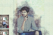 Modern Pencil Sketch PS Action, an Action Add-On by MRI STUDIO (Thumbnail 8 of 31)