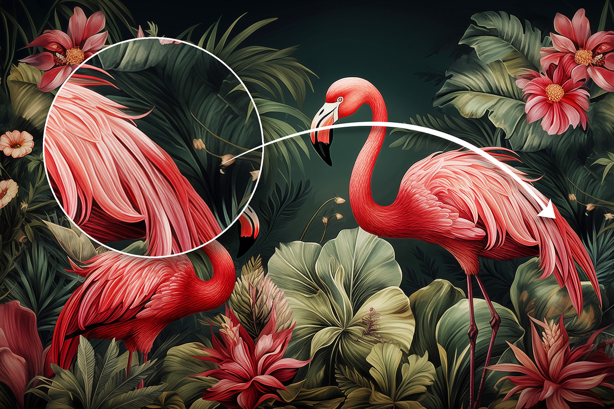 Hand drawn flamingo wallpaper, a Wallpaper Graphic by Muzi pear studio (Photo 12 of 12)