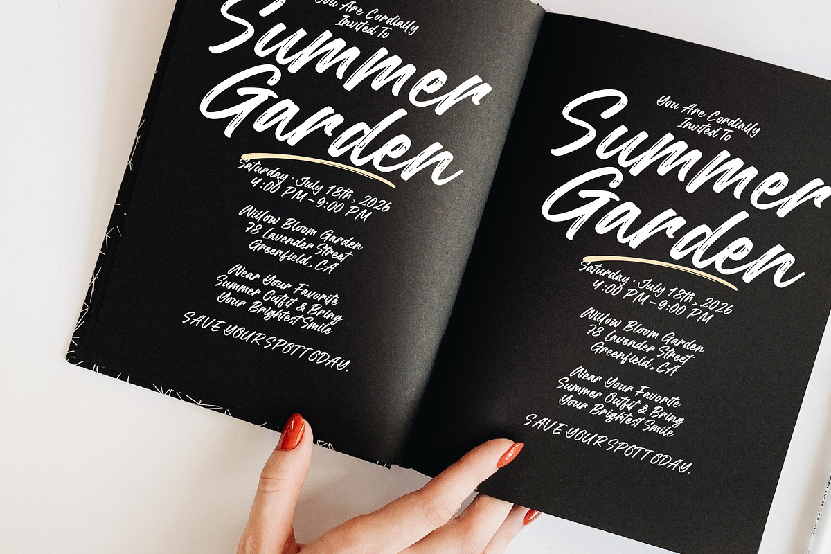 Kendale Sterling Bold Brush Font, a Script Font by Letterena Studios Script (Photo 8 of 10)