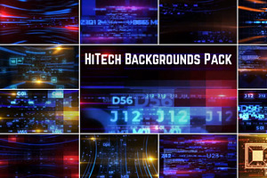 HiTech Backgrounds Pack for FCPX, a Templates & Theme by FlashFXbox