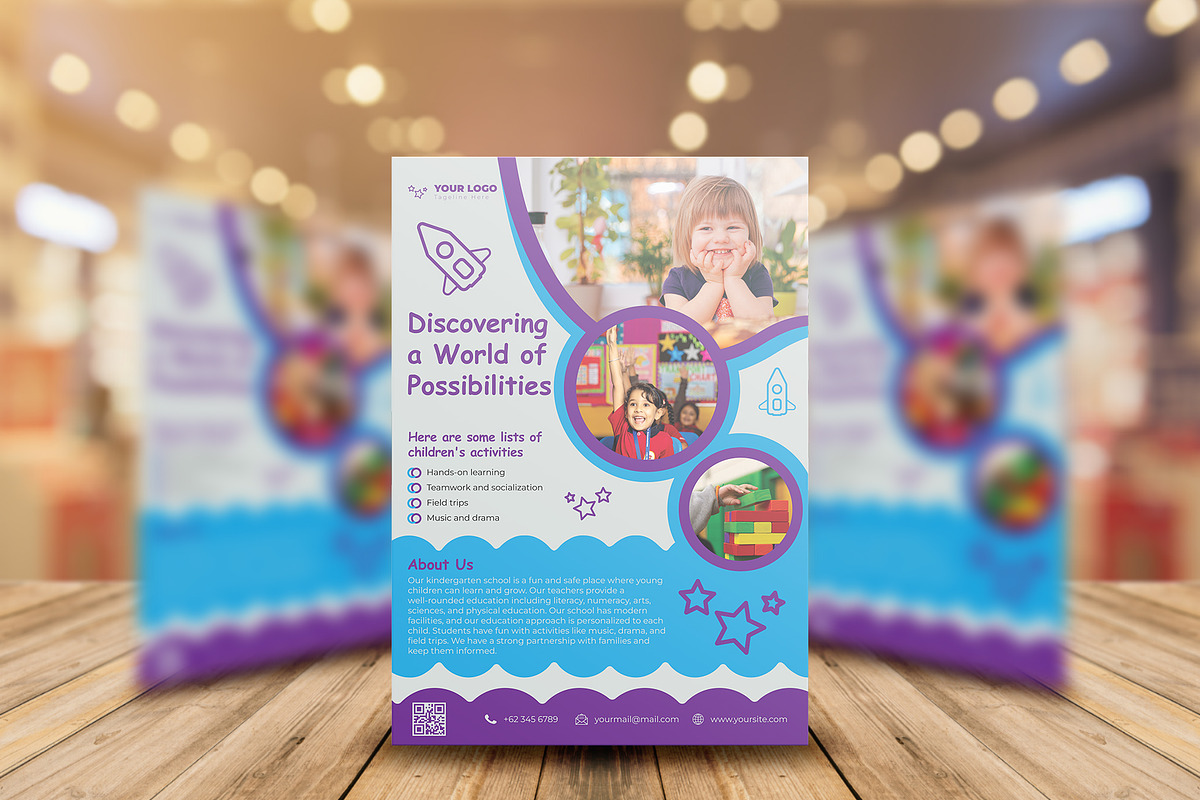 Kindergarten Flyer, a Flyer Template by Artnivora.Std