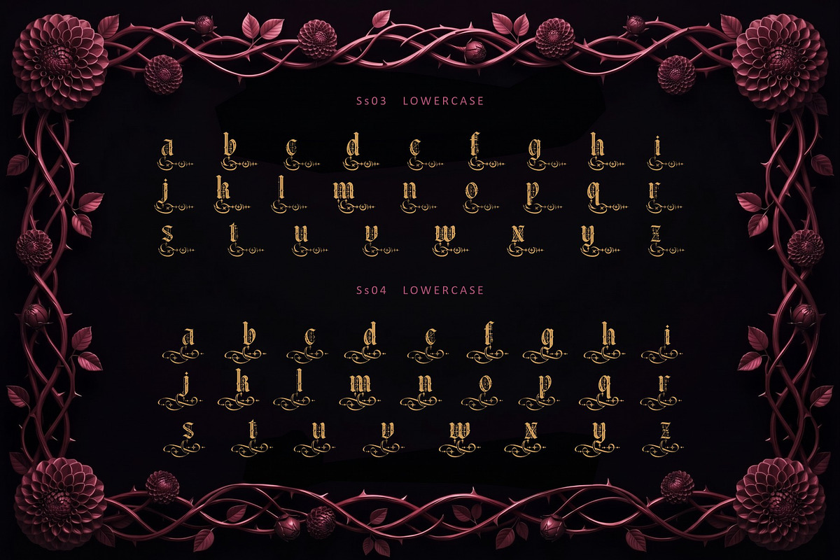 Gothica Sanctora Typeface, a Blackletter Font by alit design (Photo 3 of 18)