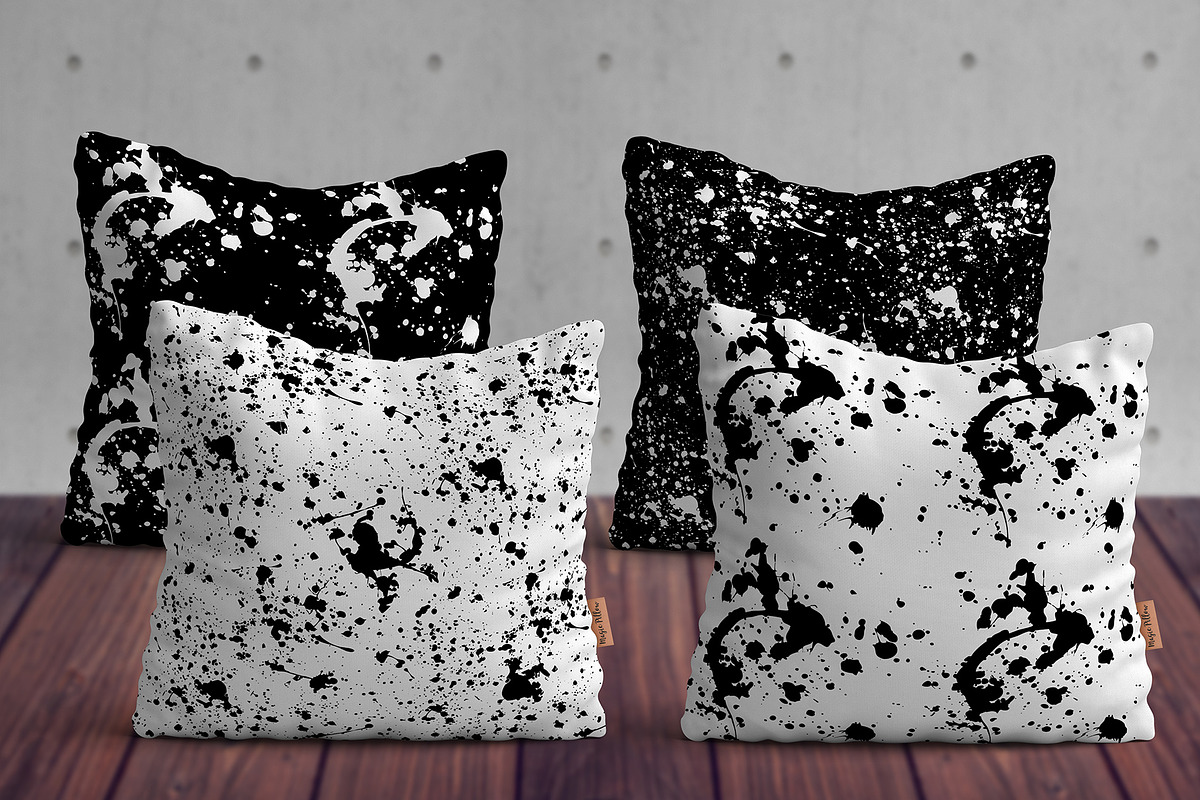 Paint Splatter & Stroke Patterns, a Pattern Graphic by NKTN graphics (Photo 7 of 16)