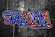 ERKOMA Graffiti Font, a Handwritten Font by NTC Graphic (Thumbnail 1 of 9)