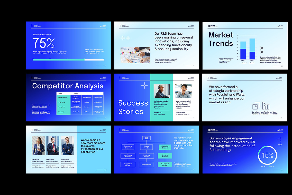 Investor Update Deck Google Slide, a Presentation Template by Neermana (Photo 3 of 4)