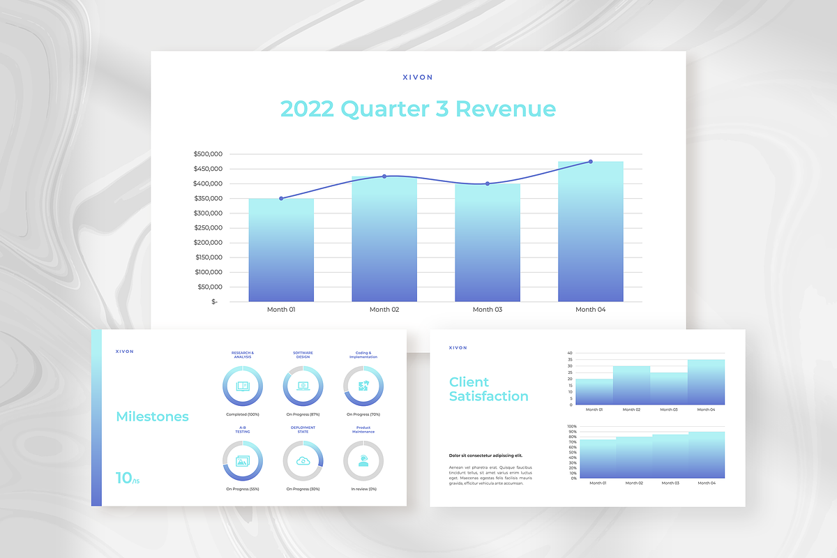 Monthly progress report presentation, a Presentation Template by peterdraw (Photo 5 of 8)