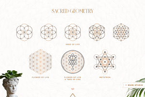 Sacred Geometry | Gold & Black