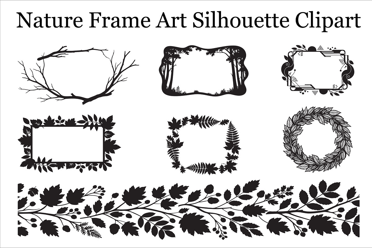 Decorative Nature Frame Silhouette, a Graphic by BIPLOB EXPERT (Photo 1 of 8)