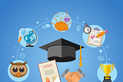 Online Education Concepts, an Education Illustration by TAlex (Thumbnail 3 of 6)