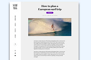 Surf Magazine - PSD, a Websites & App Template by Roccano (Thumbnail 4 of 4)