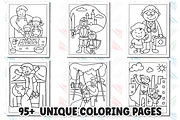 Father's Day Coloring Book for Kids, a Seasonal Illustration by Ink Gallery (Thumbnail 3 of 6)