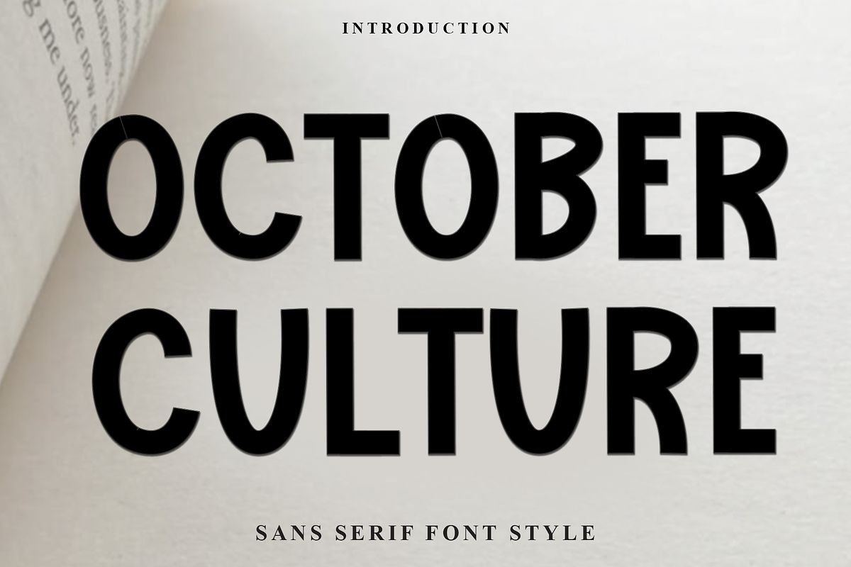 October Culture, a Script Font by InermediaSTUDIO (Photo 1 of 7)