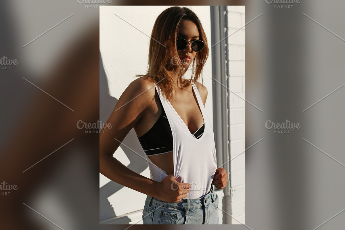 Sunglasses and Tank Top, Urban Wall, a Beauty & Fashion Photo by Chris Joel Campbell (Photo 1 of 2)