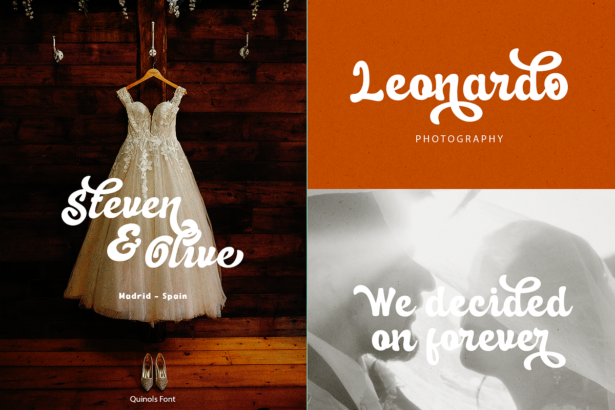 Quinols Retro Script, a Script Font by madeDeduk (Photo 9 of 10)