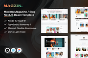 Magzin - Magazine & Blog NextJS, a React Template by AliThemes (Thumbnail 1 of 2)