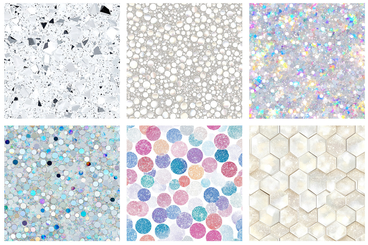 White Sparkle Large Glitter Paper, a Pattern Graphic by designcity5 (Photo 3 of 5)