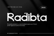 Radibta || Modern Sans Serif Font