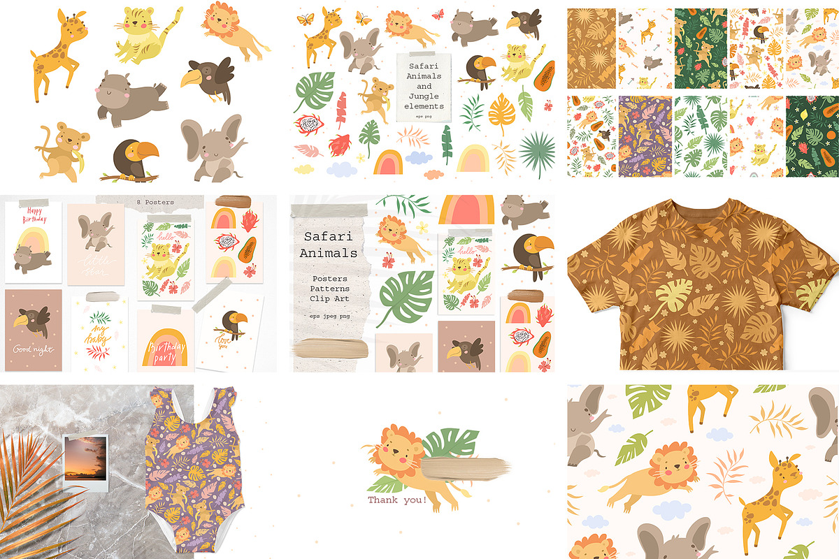 KIDS BUNDLE 2, an Animal Illustration by Lesya Skripak (Photo 8 of 11)