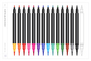 Vector Colored Markers, an Object Graphic by Side Project (Thumbnail 7 of 8)