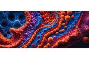 Abstract 3D illustration of colorful, an Illustration by tilialucida