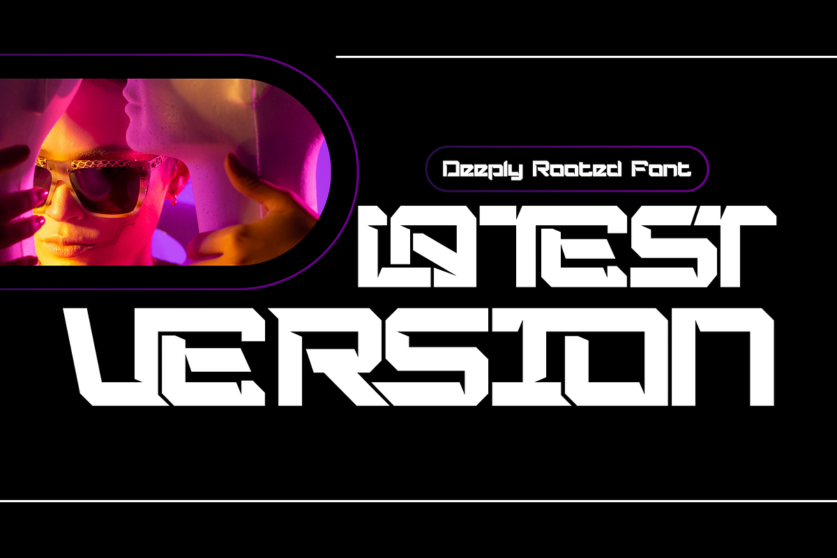 DEEPLY ROOTED - FUTURISTIC FONT, a Sans Serif Font by 177Studio (Photo 3 of 8)