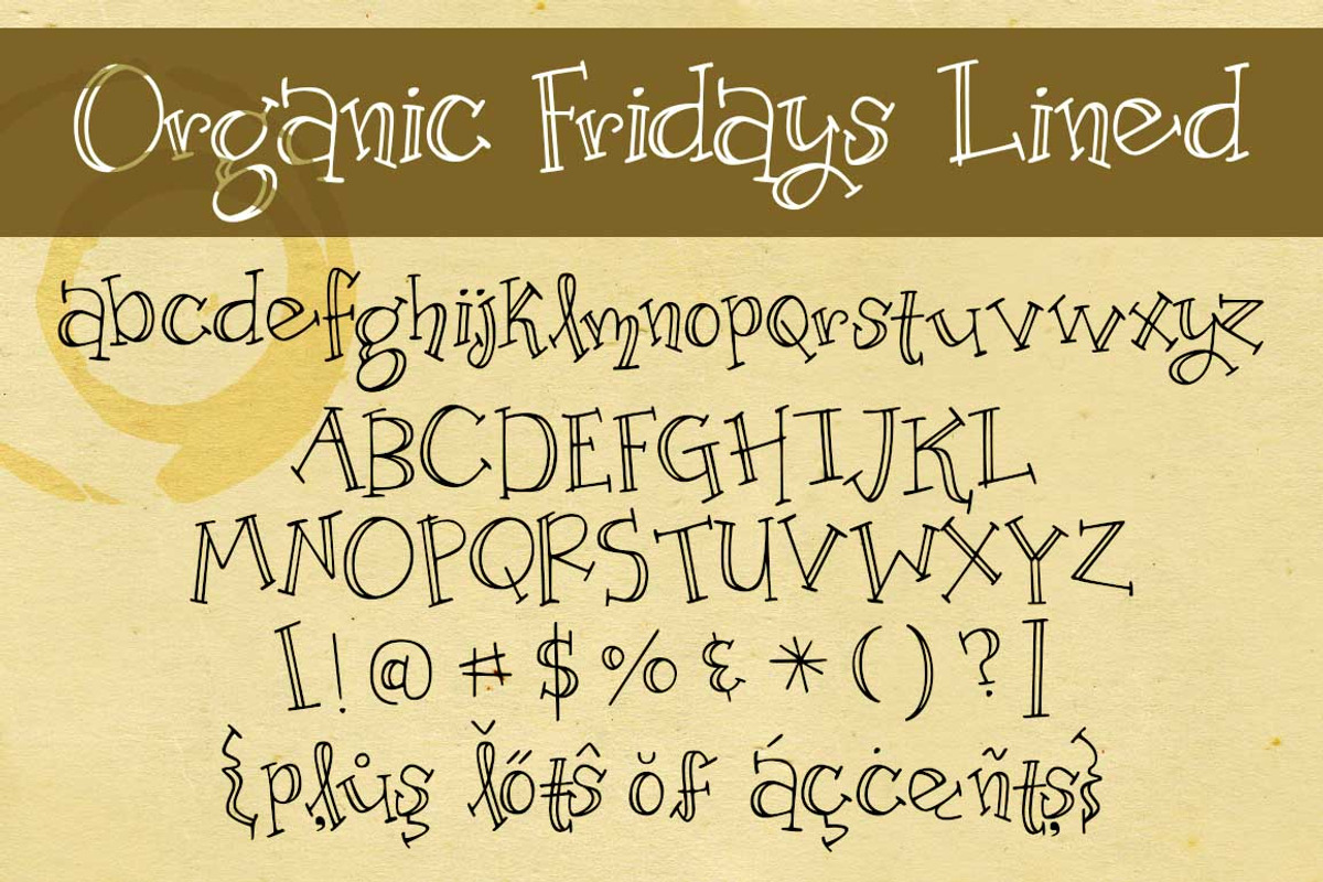 Organic Fridays Lined preview 2