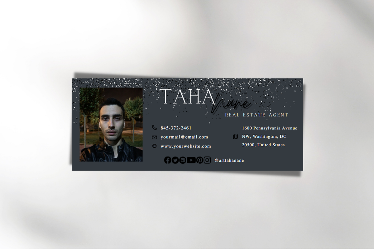 Email Signature Canva Template, an Email Template by tahananeart (Photo 4 of 7)