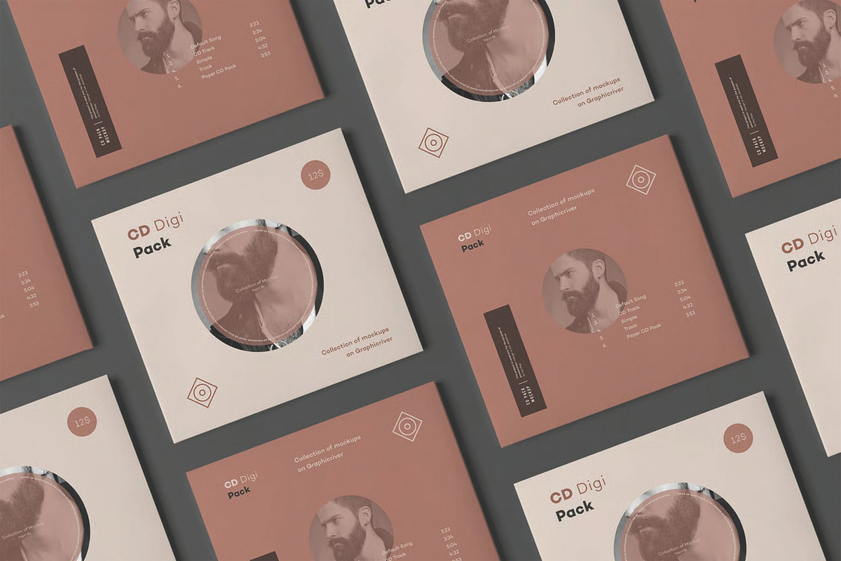 CD Digi Pack Mockup - Album Cover, an Advertising Mockup by DesignRushMarket (Photo 12 of 15)