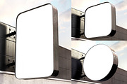 Signboard mockups, a Product Mockup by Egor Shkolnikov (Thumbnail 4 of 4)