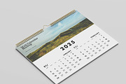 Landscape Wall Calendar Mockup, a Product Mockup by Tokobeta (Thumbnail 4 of 9)