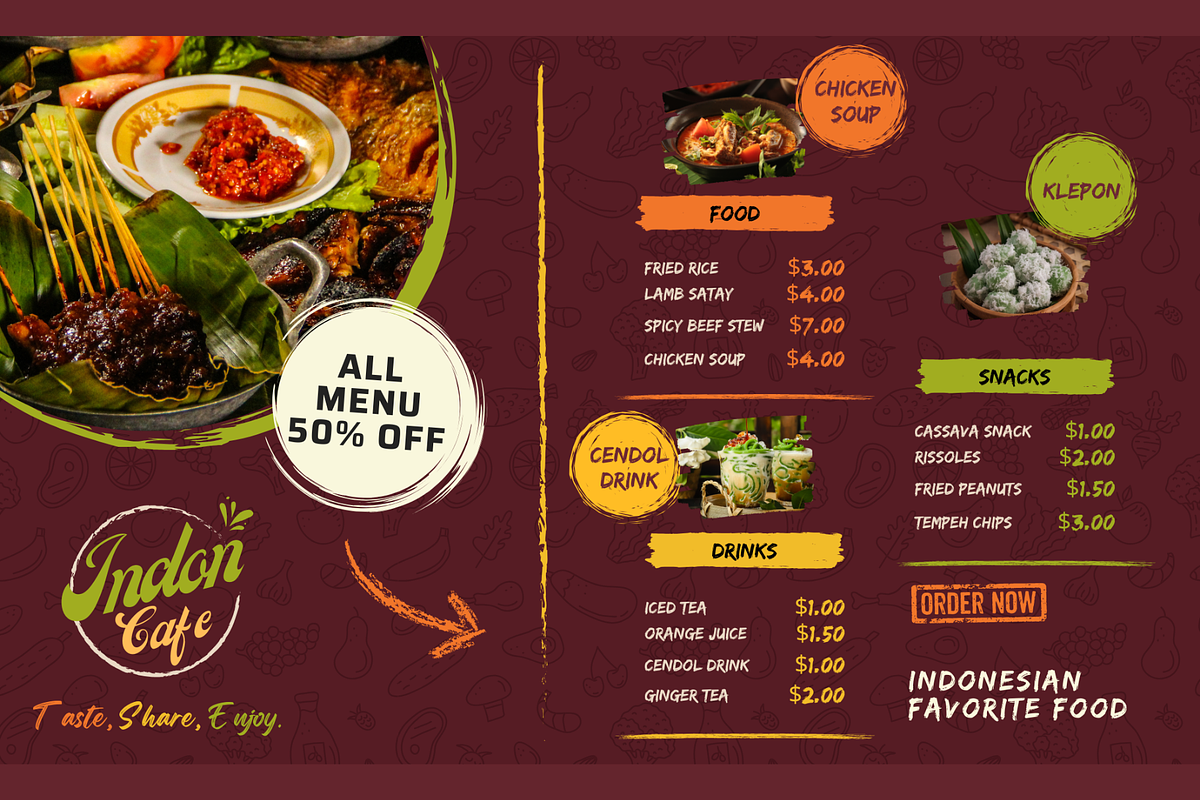 Elegant Landscape Menu Template, a Brochure Template by judayartworks (Photo 14 of 21)