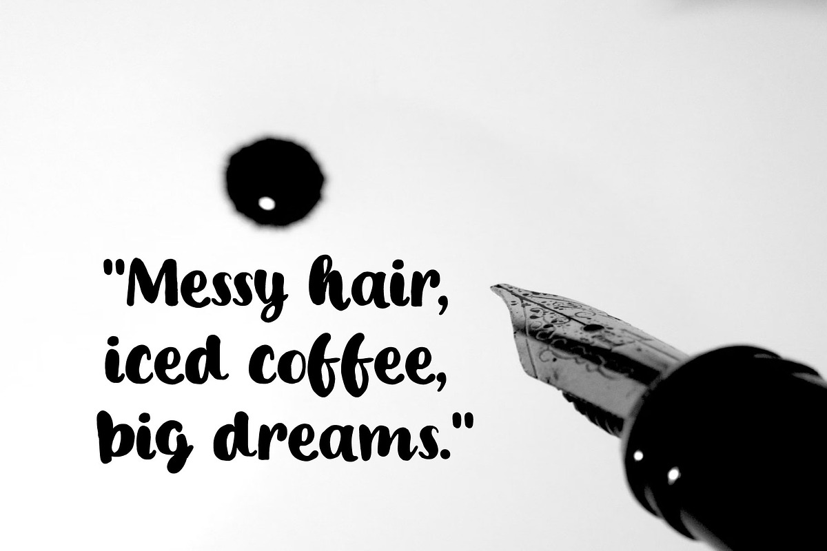 InkyWhirl Display Font, a Handwritten Font by Glowin_studio (Photo 2 of 3)