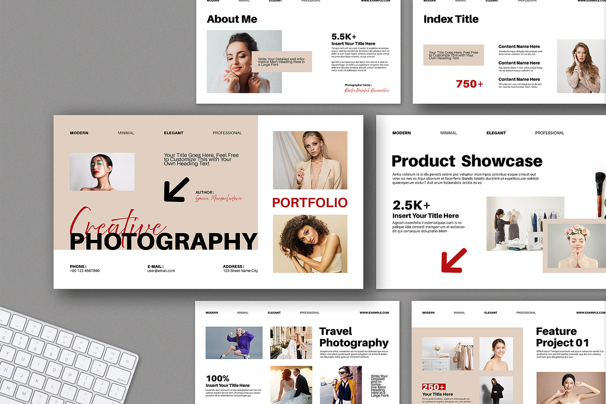 Photography Portfolio Presentation, a Presentation Template by Mighty-Slide (Photo 1 of 4)