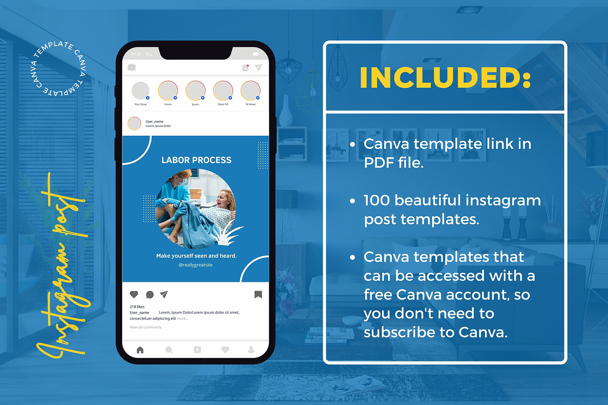 Greetings Content Instagram Posts, a Social Media Template by emcrea (Photo 5 of 9)