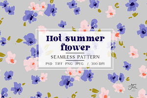 Hot Summer Flower Pattern