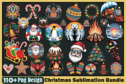 Chritmas Sublimation Bundle Png, a Seasonal Illustration by protabsorkar11 (Thumbnail 1 of 9)