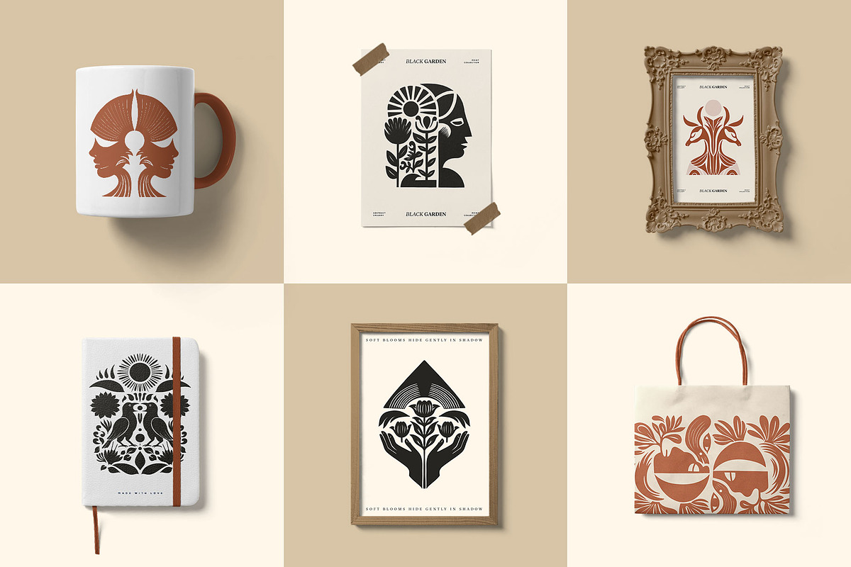 Black Garden | Wall Art Creator, an Object Graphic by Leleka.Store (Photo 11 of 16)
