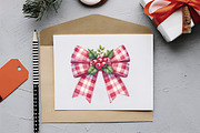 Coquette Christmas Bow Clipart, an Illustration by RobertsArt (Thumbnail 5 of 7)