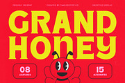 Grand Honey Modern Display Font, a Serif Font by timelesstype.co (Thumbnail 1 of 20)